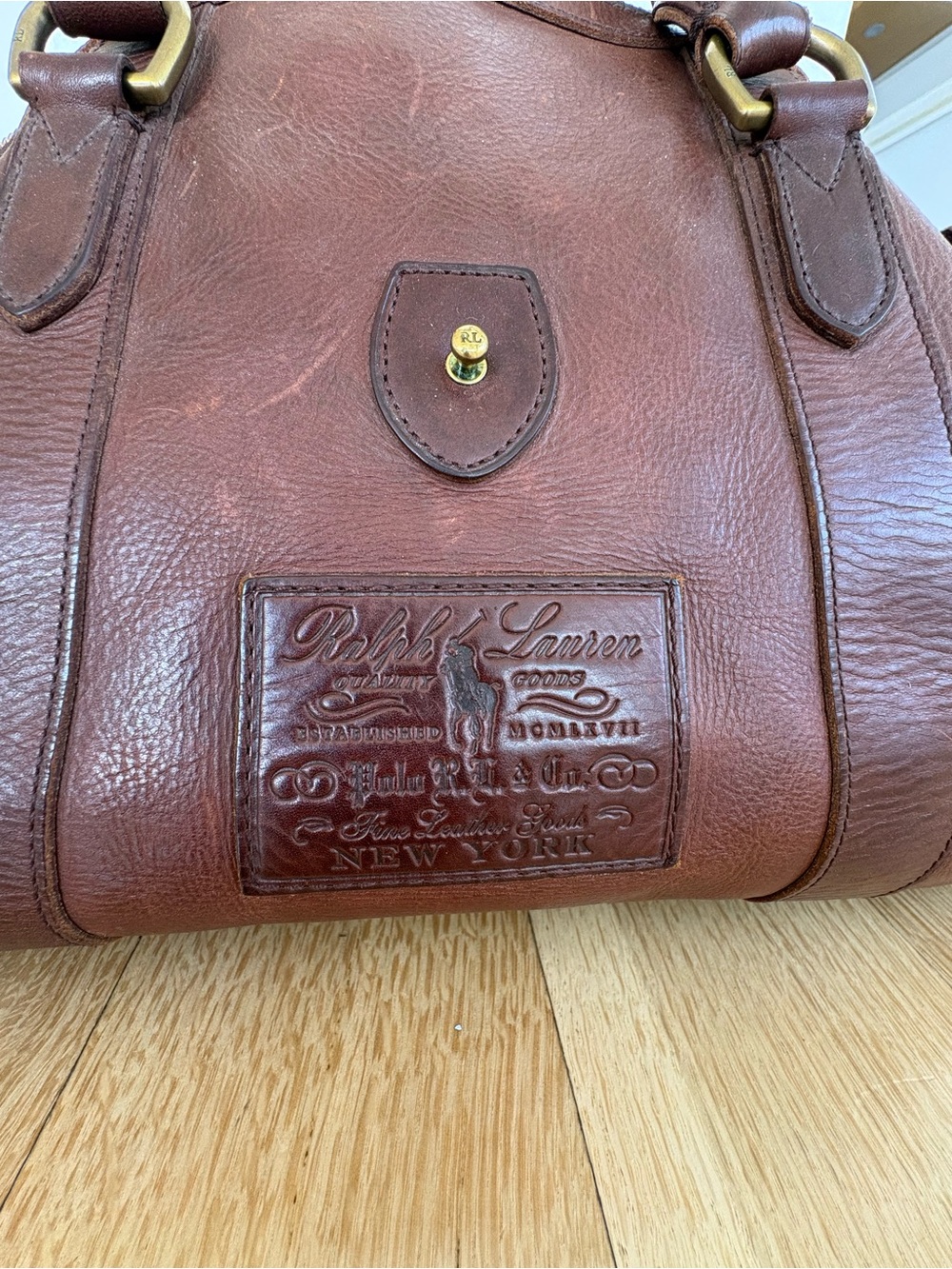 Ralph Lauren Leather Rockport Duffle Bag